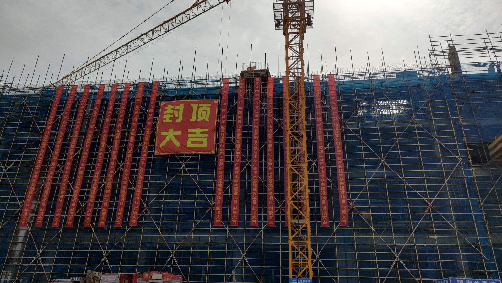 易順建工集團(tuán)有限公司承建的熹茗白茶加工及產(chǎn)業(yè)技術(shù)基地建設(shè)項目一期工程順利封頂！